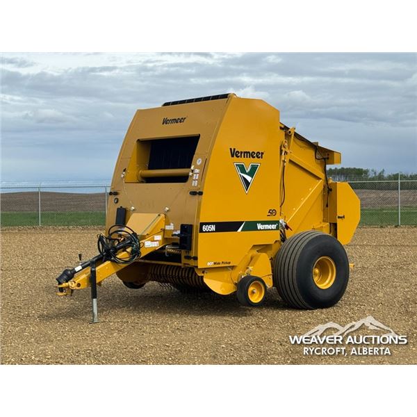 2021 VERMEER 605N DCF WIDE PICKUP ROUND BALER