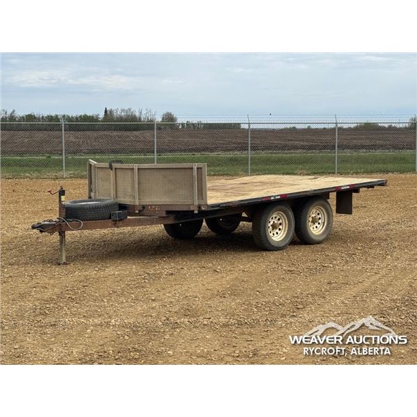 14 FT. T/A FLAT DECK UTILITY TRAILER