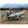 Image 3 : VINTAGE 15 FT. FIBERGLASS TRI-HULL BOAT & TRAILER