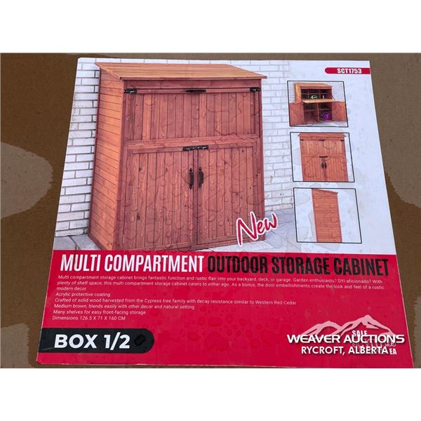 MULTI COMPARTMENT OUTDOOR STORAGE CABINET