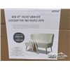 Image 1 : VELVET ARMLESS 47 IN. LOVESEAT