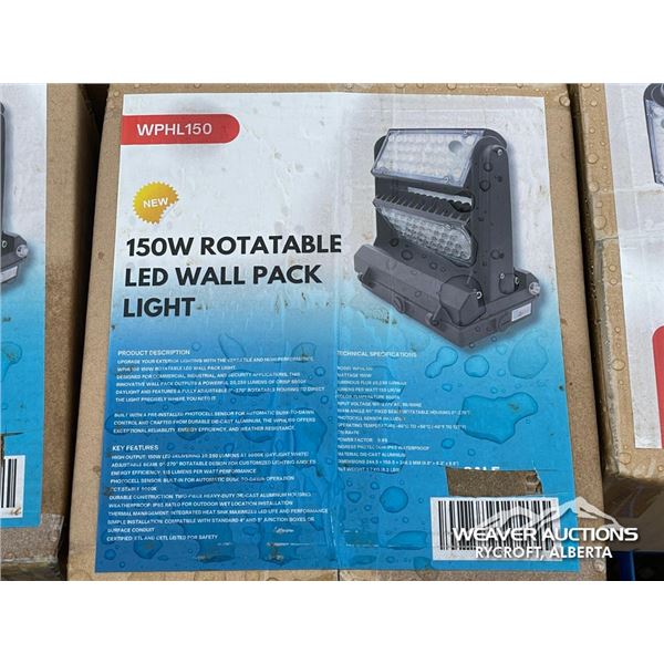 (5) 150W ROTATABLE LED WALL PACK LIGHTS