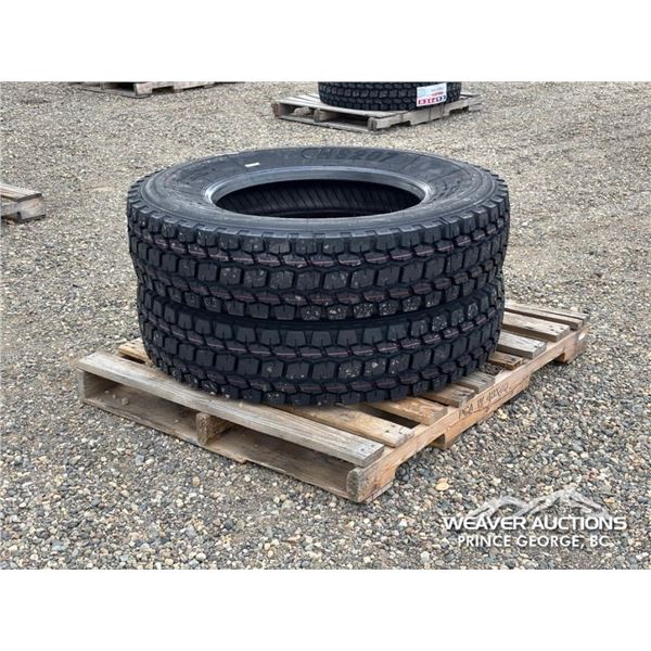 (2) KAPSEN HS207 11R24.5 TRUCK TIRES