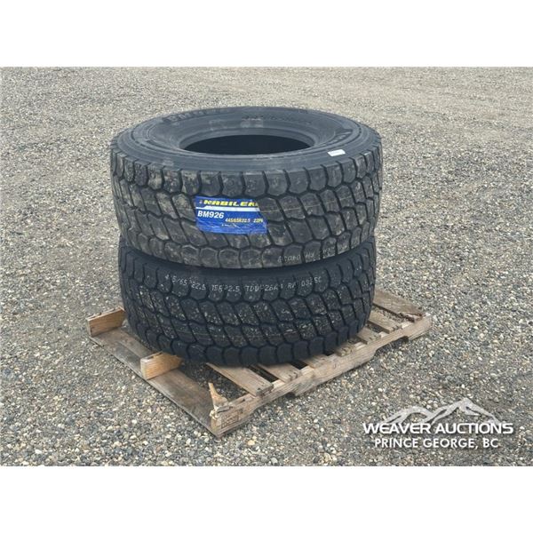 (2) HABILEAD 445/65R22.5 TRUCK TIRES