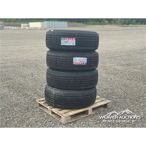 (4) KAPSEN HS106 385/65 R22.5 TRUCK TIRES