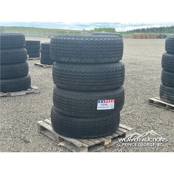 (4) KAPSEN HS106 385/65 R22.5 TRUCK TIRES