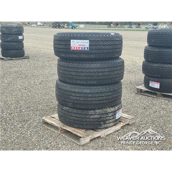 (4) KAPSEN HS166 385/65 R22.5 TRUCK TIRES