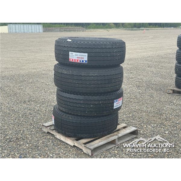 (4) KAPSEN HS166 385/65 R22.5 TRUCK TIRES