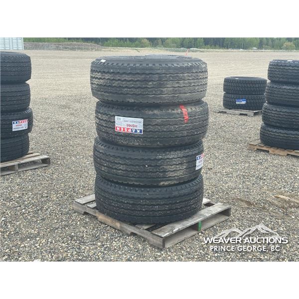 (4) KAPSEN HS166 385/65 R22.5 TRUCK TIRES