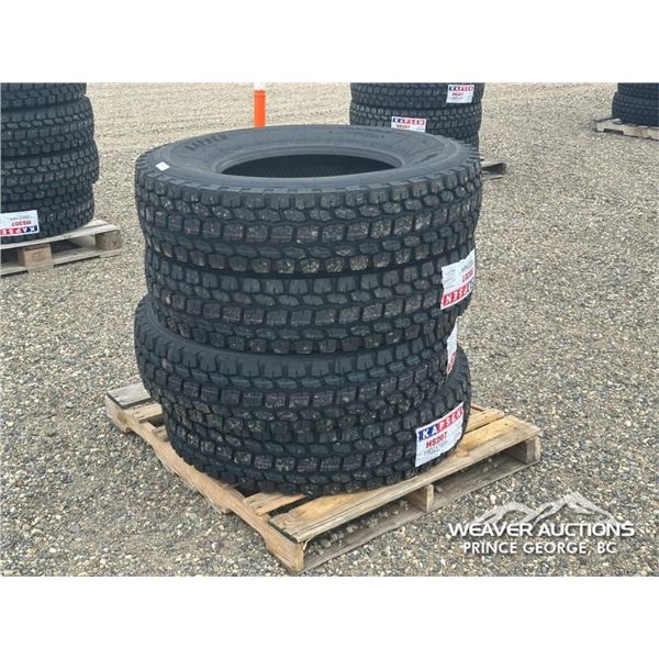 (4) KAPSEN HS207 11R22.5 TRUCK TIRES