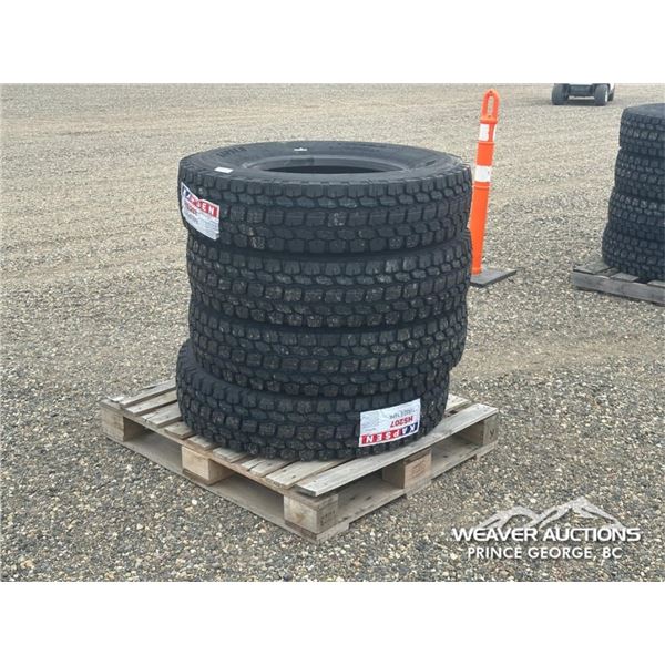 (4) KAPSEN HS207 11R22.5 TRUCK TIRES
