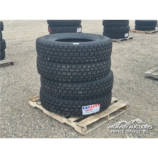 (4) KAPSEN HS207 11R24.5 TRUCK TIRES