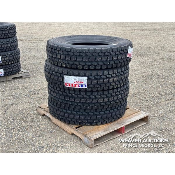 (4) KAPSEN HS207 11R22.5 TRUCK TIRES