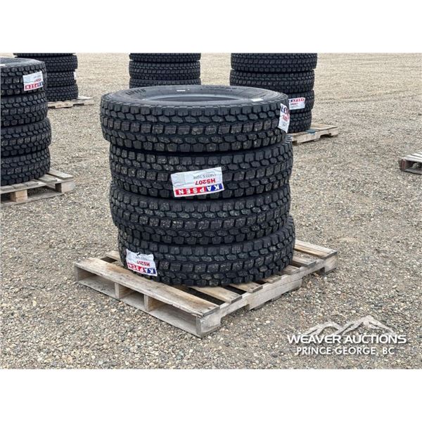 (4) KAPSEN HS207 11R22.5 TRUCK TIRES