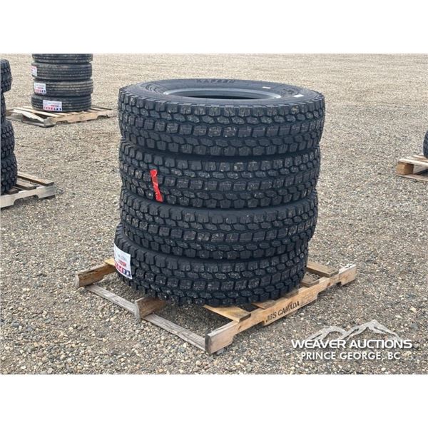 (4) KAPSEN HS207 11R22.5 TRUCK TIRES
