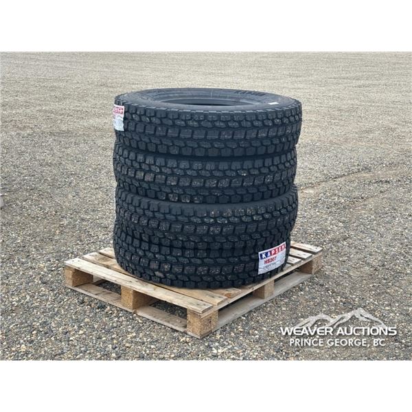 (4) KAPSEN HS207 11R22.5 TRUCK TIRES