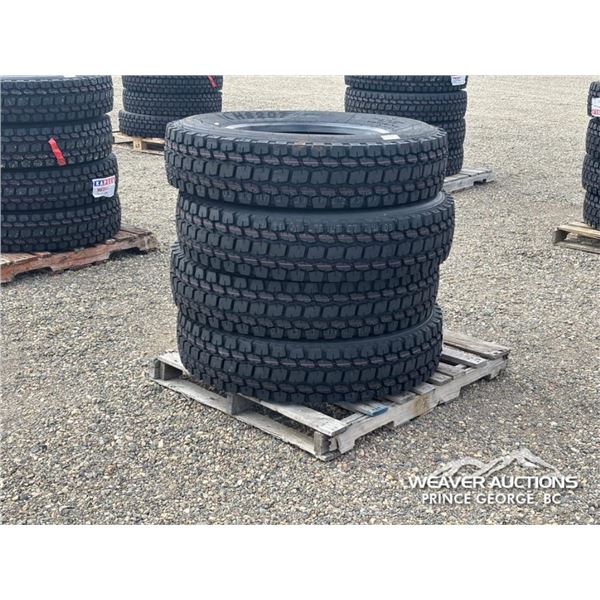 (4) KAPSEN HS207 11R24.5 TRUCK TIRES