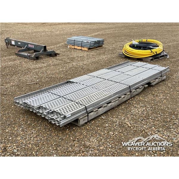 12 X 4-10 FT. STEEL STAIR/DECK TREADS