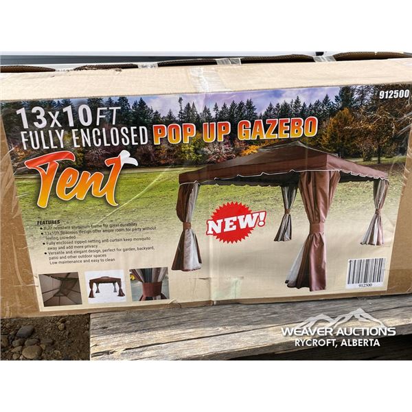 10 X 13 FT. ENCLOSED POP UP GAZEBO