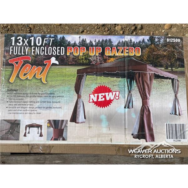10 X 13 FT. ENCLOSED POP UP GAZEBO