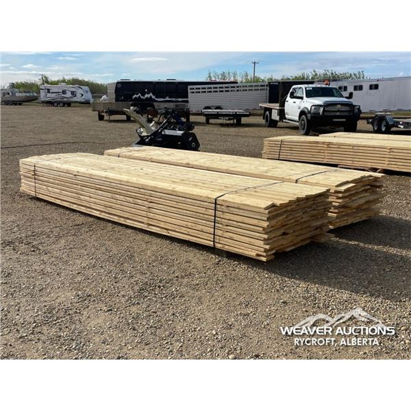 (2) BUNDLES OF 1 X 6 X 16 FT. SPRUCE LUMBER