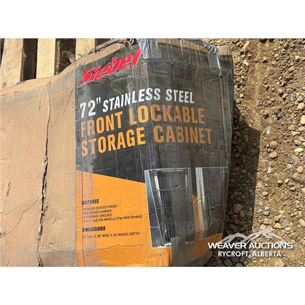 72 IN. STAINLESS STEEL STORAGE COMPARTMENT