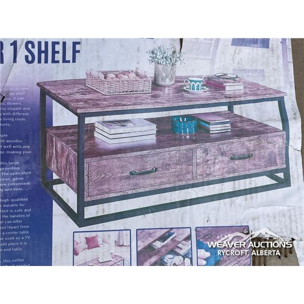 TWO DRAWER COFFEE TABLE
