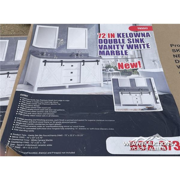 72 IN. KELOWNA DOUBLE SINK VANITY