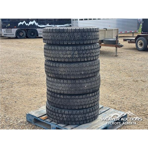 (6) MICHELIN XDS2 225/70R19.5 TIRES