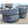 Image 2 : (4) RADIAL 24.5-32 TRACTOR TIRES