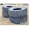 Image 3 : (4) RADIAL 24.5-32 TRACTOR TIRES