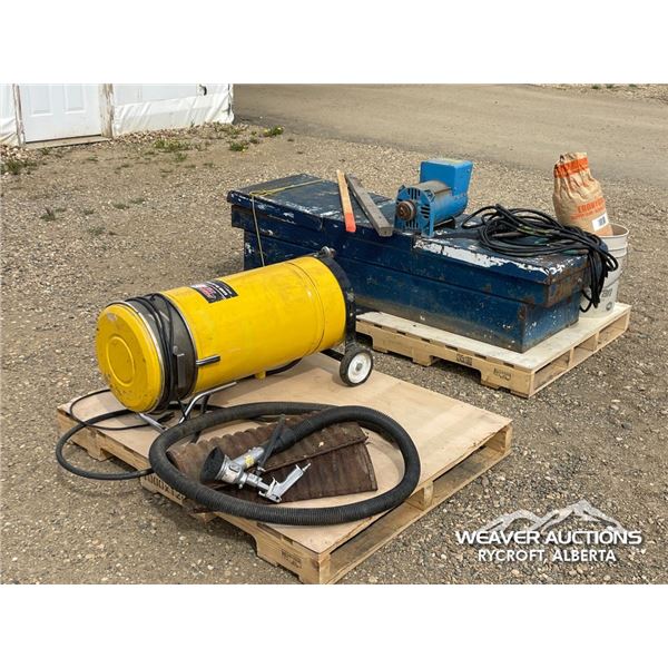 SAND BLASTER AND MISC SHOP TOOLS