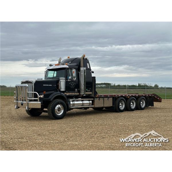 2008 WESTERN STAR 4900SA TRI/A SLEEPER FLATBED