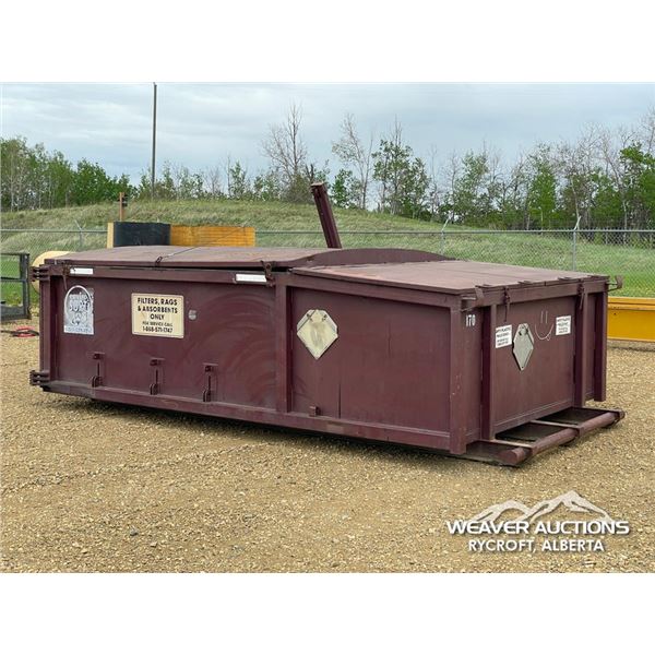 14 FT. SKIDDED STEEL GARBAGE BIN