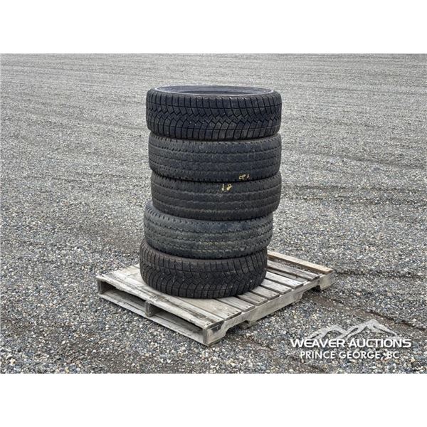 (5) LT275/70R18 WINTER TIRES