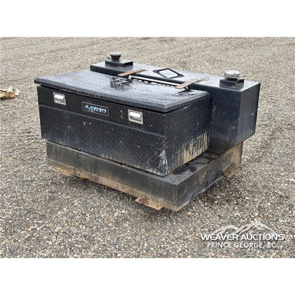 450 LITRE L SHAPED MAGNUM FUEL TANK W/ TOOL BOX