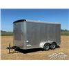 Image 1 : 2023 CONTINENTAL 14 FT. T/A  ENCLOSED TRAILER