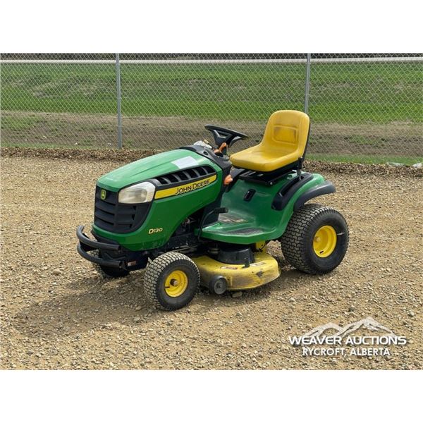 2014 JOHN DEERE D130 42 IN. RIDE ON LAWN MOWER
