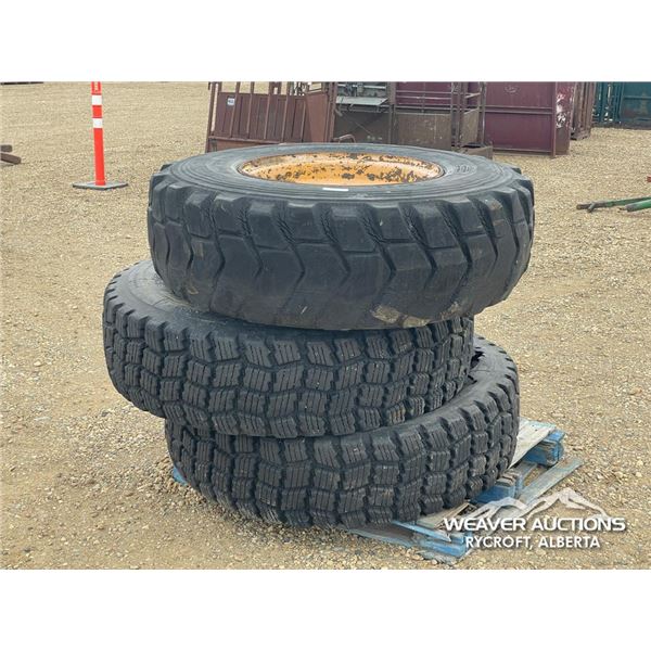 (3) GRADER TIRES WITH RIMS