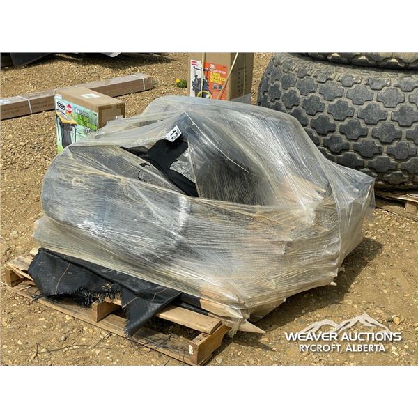 QTY OF INSULATION MATERIAL W/WOOD POSTS