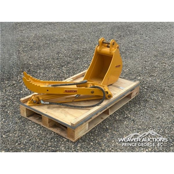 MINI EX 12 IN. DIG BUCKET W/ HYDRAULIC THUMB