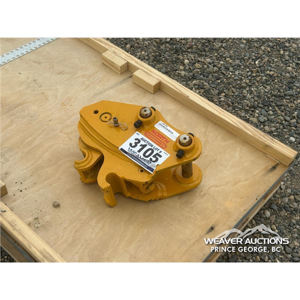 MINI EXCAVATOR HYDRAULIC QUICK ATTACH