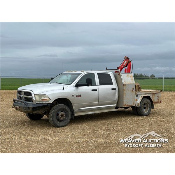 2012 DODGE RAM 3500HD CREW CAB BOOM TRUCK