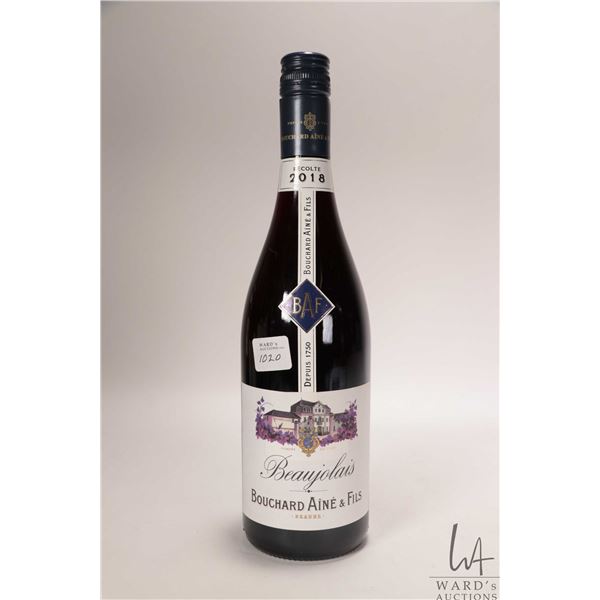 Bouchard Aine & Fils/ 2018/ Beaujolias/750ml/ 12.5% ABV Note: Alcohol cannot be insured by any couri