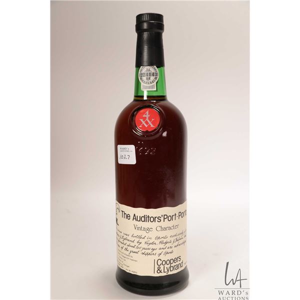 Coopers & Lybrand/ The Auditors' Port-Porto Wine/ 750ml/ 20% ABV Note: Alcohol cannot be insured by 
