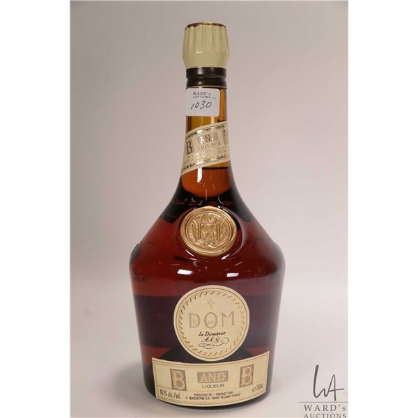 B&B/ Benedictine and French Brandy Cocktail/ 750ml/ 40% ABV Note: Alcohol cannot be insured by any c