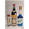Image 1 : Martini Rosso/ Vermouth/ 500ml/ 16% ABV Bols/ Blue Curacoa/ 350ml/ 34% ABV and Absenteroux/ Vermouth