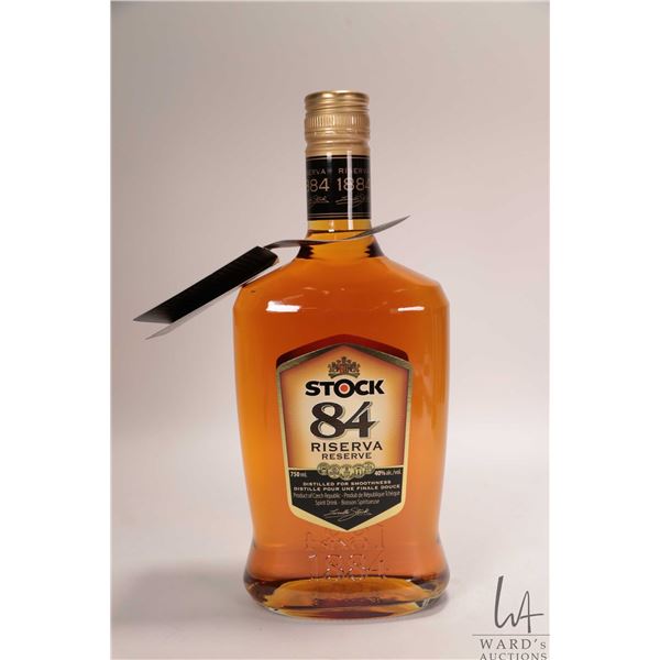 Stock/ 84 Riserva/ Brandy/ 750ml/ 40% ABV Note: Alcohol cannot be insured by any courier in Canada. 