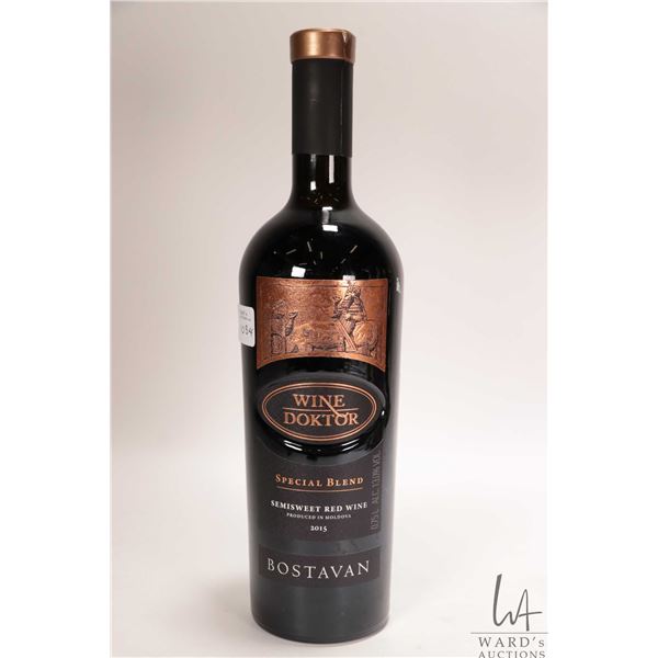 Bostavan/ Wine Doktar/ 2015/ Special Blend/ Semisweet Red Wine/ 750ml/ 13% ABV Note: Alcohol cannot 