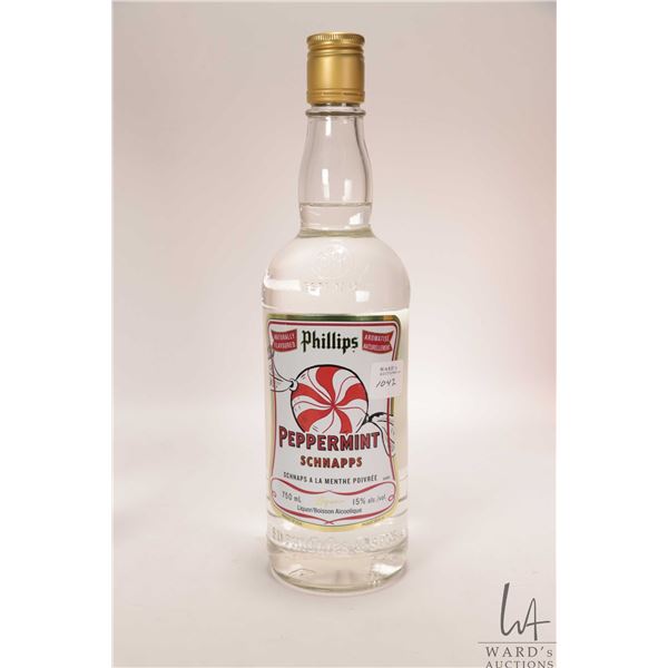 Phillips/ Peppermint Schnapps/ 750ml/ 15% ABV Note: Alcohol cannot be insured by any courier in Cana